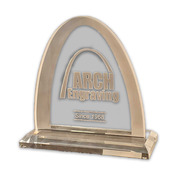 SICAR7B - 8" TALL CRYSTAL ARCH AWARD 