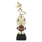 93800-G VICTORY CUP ASSEMBLED TROPHY, FOOTBALL - 12 7/8"