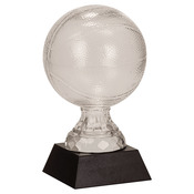 SBG105 -13" Glass Basketball with Black Marble Base