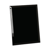 GMR79BK  7" x 9" Black Glass Mirror Plaque