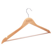 GFT048 - 17 1/2" x 9" Solid Maple Clothes Hanger