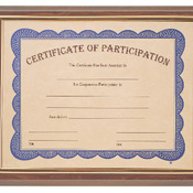 Cherry Finish Plaque with Gold Slide-In Certificate Frame