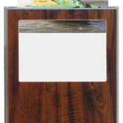 SDN12  9" x 12" Cherry Finish Plaque with 5" x 7" Slide-In Photo Frame