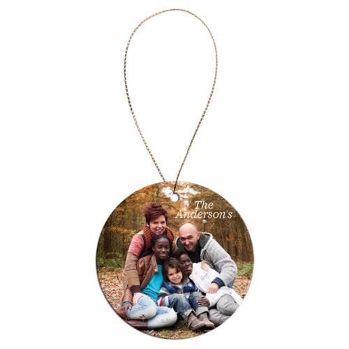 JDS SBL005  2-Sided Ceramic Round Ornament with Gold String SBL005 SBL005  2-Sided Ceramic Round Ornament with Gold String Thumbnail