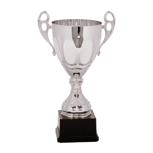 JDS CMC703S - 14" Silver Completed Metal Cup Trophy on Plastic Base CMC703S CMC703S - 14" Silver Completed Metal Cup Trophy on Plastic Base Thumbnail
