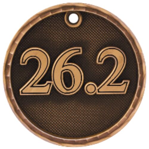 JDS 3D218B - 2" Antique Bronze 3D Marathon Medal 3D218B 3D218B - 2" Antique Bronze 3D Marathon Medal Thumbnail