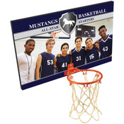BBP20 - 16 inches x 10 inches Sublimatable Basketball Plaque with Metal Hoop