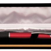 CS103  Black Velvet Lined Pen Case 