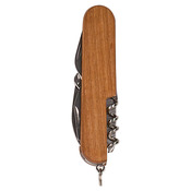 GFT010  Wooden 8-Function Multi-Tool Pocket Knife 