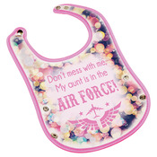 SBL127  Pink Baby Bib with Snaps