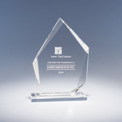 3572 - 10.5" tall Crystal Summit Award