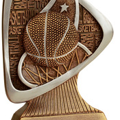 TRD102 5-1/2" Triad Resin Basketball Trophy