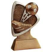 TRD109 5-1/2" Triad Resin Soccer Trophy