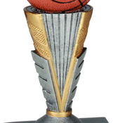 ZNR102  6" Zenith Resin Basketball Trophy