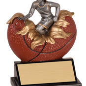XP103   5-1/4" Xploding Resin Female Basketball Trophy