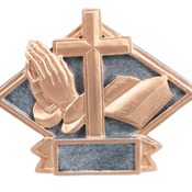 DPS71  6" X 4-1/2" Diamond Plate Resin Small Religious Trophy