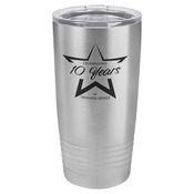 LTM7201-Polar Camel 20 oz. Stainless Steel Ringneck Vacuum Insulated Tumbler w/Clear Lid