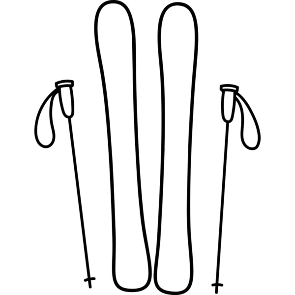 Ski Board and Poles 2 Thumbnail