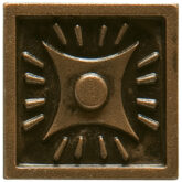 Decorative plaque rosette style R-3
