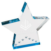 SPF2BU - 6" Blue Star Performer Acrylic