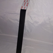 SIGN STAKE, black anodized aluminum, 1" x 26", for mounting signs and plaques in the ground