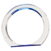 HAL401BU 5 3/8" Blue Round Halo Acrylic