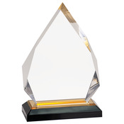 IMP302G 5 1/4" x 7 3/4" Gold Diamond Impress Acrylic