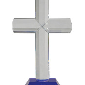 CRY522  Premier Crystal Cross with Base 