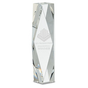 CRY90 12" Tall Diamond Tower 