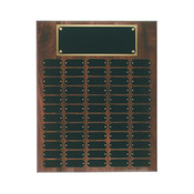 WPP60  Genuine Walnut Step Edge Perpetual Plaque with 60 Plates