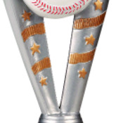 FFR201 8" Fanfare Resin Baseball Trophy