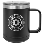 LCM102  Polar Camel 15 oz. Black Vacuum Insulated Mug with Slider Lid (Multiple Color Options)