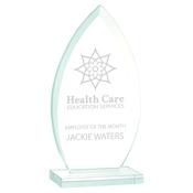 JGS41 - 7" Oval Jade Glass Award