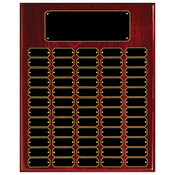 RPP60  Rosewood Piano Finish Perpetual Plaque with 60 Plates