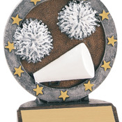 R618   4-1/2" All Star Resin Cheer Trophy