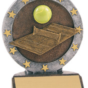 R612   4-1/2" All Star Resin Tennis Trophy