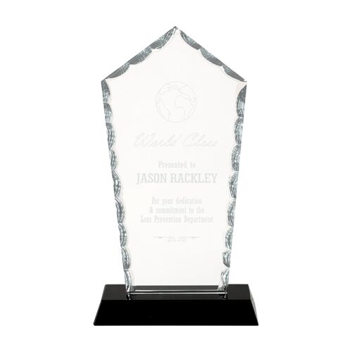 JDS FC51 - 7 3/4" Diamond Facet Glass on Black Base FC51 FC51 - 7 3/4" Diamond Facet Glass on Black Base Thumbnail