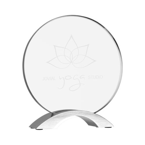 JDS CMA11 - 7 1/4" Round Cosmic Acrylic with Silver Base CMA11 CMA11 - 7 1/4" Round Cosmic Acrylic with Silver Base Thumbnail