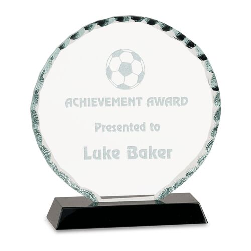 JDS FC22 - 6 1/2" Round Facet Glass on Black Base FC22 FC22 - 6 1/2" Round Facet Glass on Black Base Thumbnail