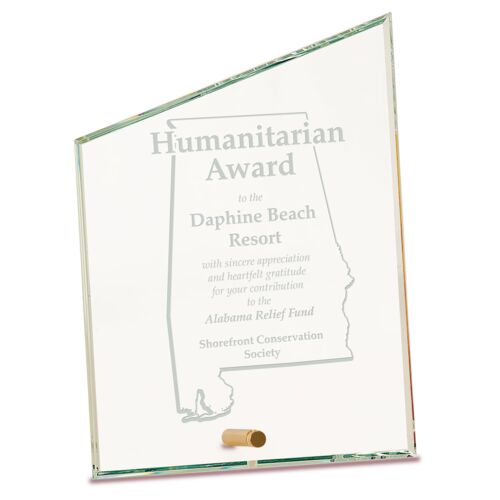 JDS CE5518 - 6" x 8" Clear Slant Rectangle CrystalEdge Glass CE5518 CE5518 - 6" x 8" Clear Slant Rectangle CrystalEdge Glass Thumbnail