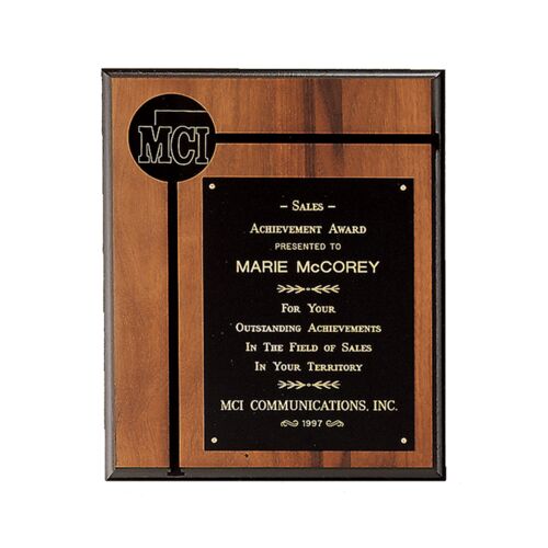 JDS ZX1203 - Walnut Medallion Plaque  ZX1203 ZX1203 - Walnut Medallion Plaque  Thumbnail