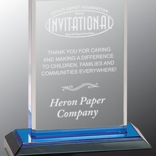 JDS IMP201BU - 5" x 6" Blue Beveled Impress Acrylic IMP201BU IMP201BU - 5" x 6" Blue Beveled Impress Acrylic Thumbnail