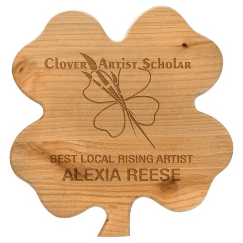 JDS ACP040 - 9 3/4" x 10 1/4" Alder Clover Plaque ACP040 ACP040 - 9 3/4" x 10 1/4" Alder Clover Plaque Thumbnail