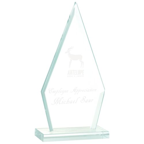 JDS JGS52 - 7 1/2" Triangle Jade Glass Award JGS52 JGS52 - 7 1/2" Triangle Jade Glass Award Thumbnail
