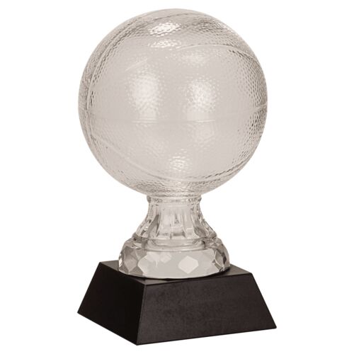 JDS SBG105 -13" Glass Basketball with Black Marble Base SBG105  SBG105 -13" Glass Basketball with Black Marble Base Thumbnail