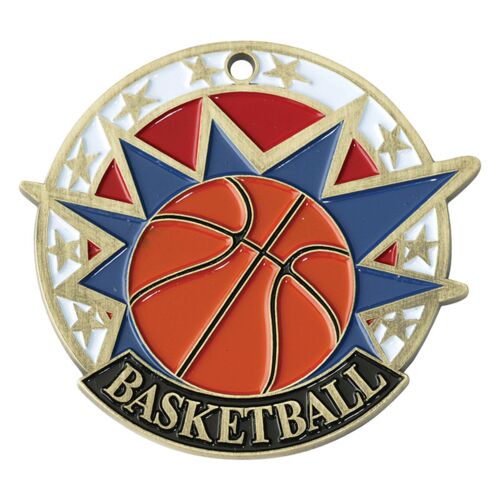 PDU-CAT USA SPORT MEDAL, BASKETBALL, GOLD - 2" 38020-G 38020-G USA SPORT MEDAL, BASKETBALL, GOLD - 2" 38020-G Thumbnail
