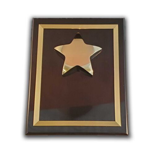 Tropar P3988 8x10 - Black W/ Gold Star and Gold Trim P3988 P3988 8x10 - Black W/ Gold Star and Gold Trim Thumbnail