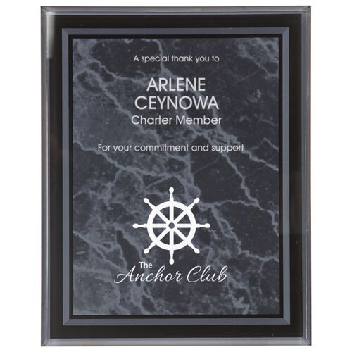 JDS BDR7 - 7" x 9" - Marble Border Clear-Plaq Acrylic (Multiple Colors) BDR7 BDR7 - 7" x 9" - Marble Border Clear-Plaq Acrylic (Multiple Colors) Thumbnail
