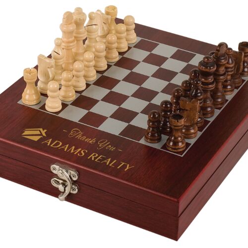 CHES01-D  Rosewood Finish Chess Set Thumbnail