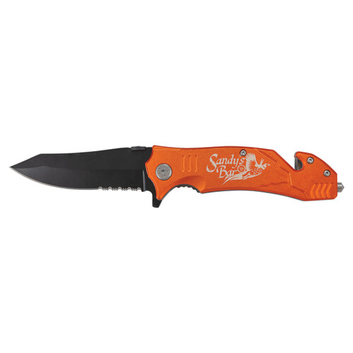 4 1/2" Black Rescue Knife Thumbnail